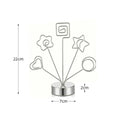 Metal Note Clip Photo Stand & Business Card Holder | Desk Decor Business Card Holder HIP 7