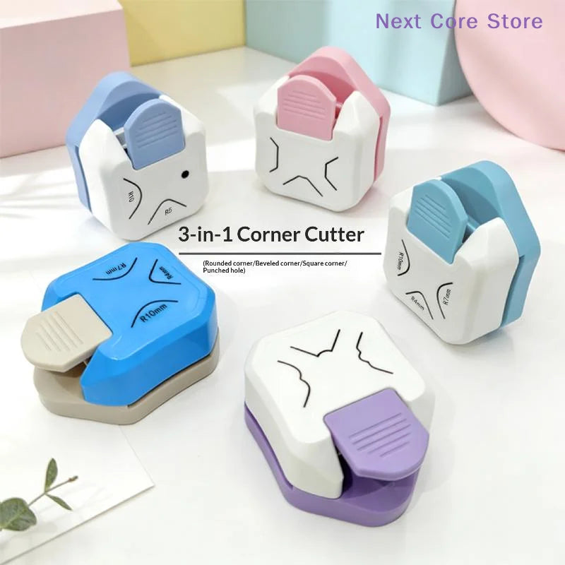 3-in-1 Corner Rounder Cutter – Paper Edge Maker for Crafts Corner Rounder Cutter HIP
