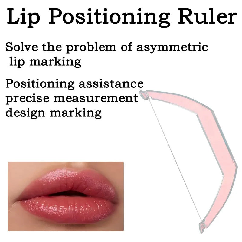 Lip Shape Design Ruler Permanent Makeup Lip Positioning Measuring Tool Symmetric Lip Contour Template Microblading Tattoo Artist HIP