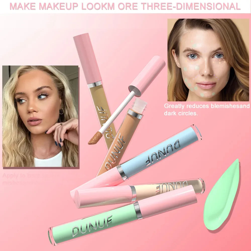 DUNUF Waterproof Liquid Concealer Stick – Color Correcting Liquid Concealer Stick HIP