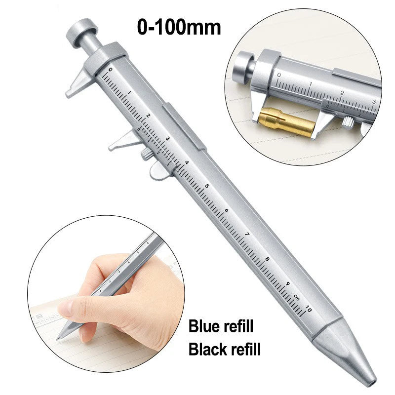 Vernier Caliper Ballpoint Pen 0–100mm – Novelty Writing Tool Novelty Caliper Pen HIP