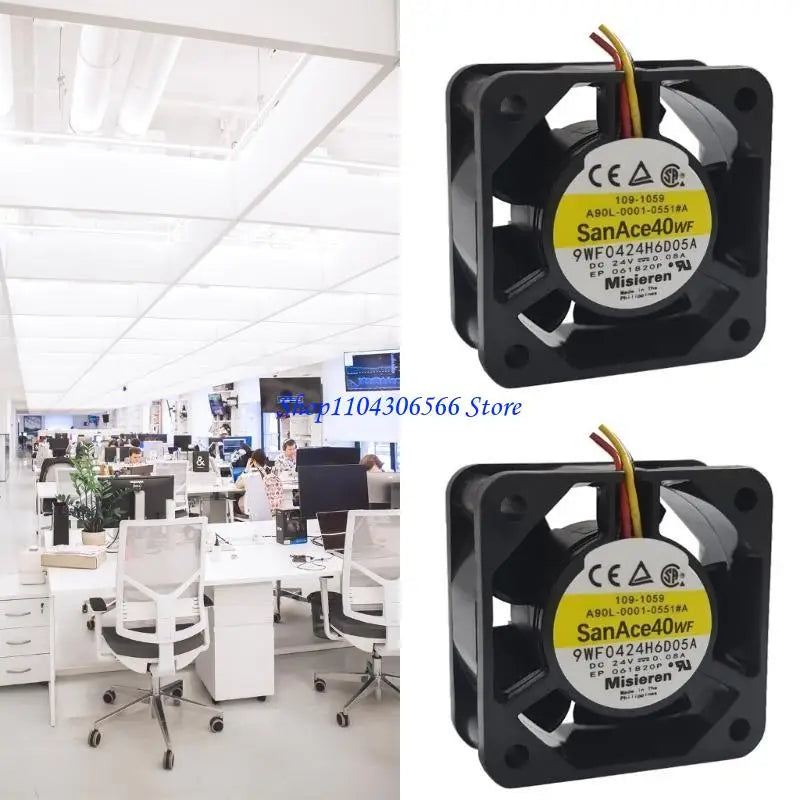 40mm Ball Bearing Server Cooling Fan 24V 3-Pin 40x40x20mm Server Cooling Fan HIP