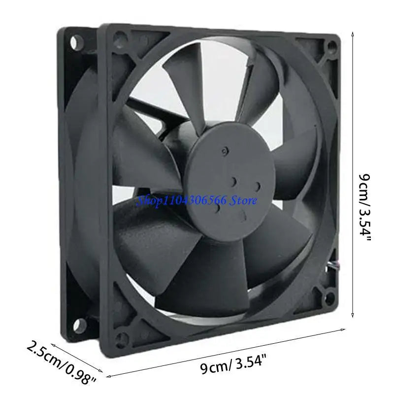 90mm DC 12V 4-Pin Replacement Cooling Fan – 4000RPM 85CFM PC Cooling Fan HIP