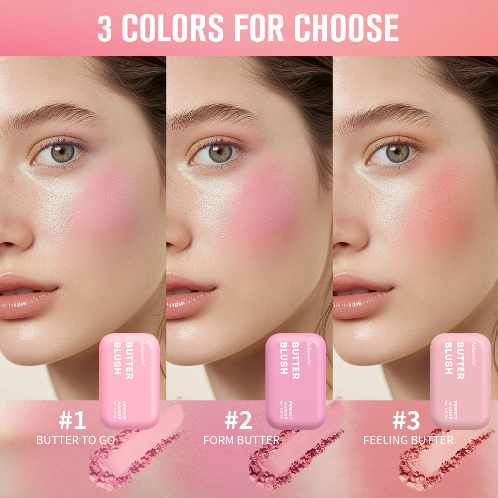 Professional Makeup Powder Blush 12HR Wear Vegan Formula Blusher Makeup Blush in Bar Cosmetics Palette Powder Pink Cream Face HIP