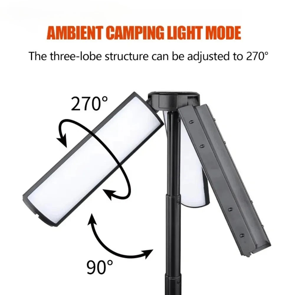 2-in-1 Rechargeable Telescopic Camping Lantern & Flashlight Camping Lantern HIP