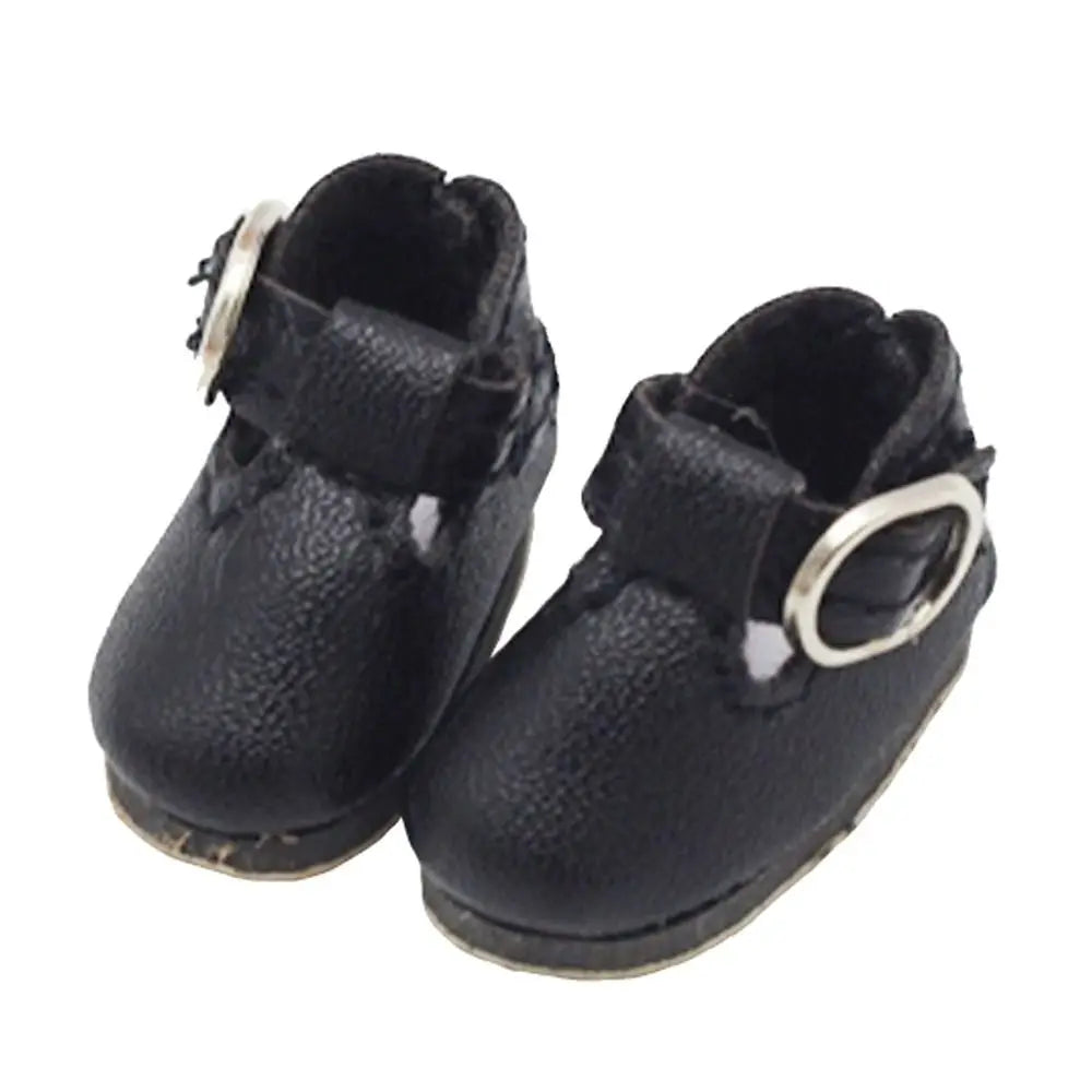 BJD Doll PU Leather Mini Princess Shoes 2.8cm – Multicolor Doll Accessories HIP