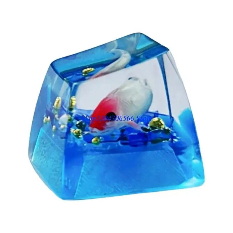Handcrafted Fish Resin Keycap – 4 Colors | Mechanical Keyboard Artisan Keycap HIP