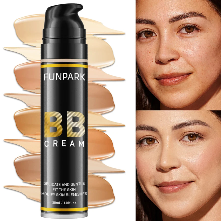8-Shade CC Cream Foundation & Concealer – Waterproof Coverage CC Cream Foundation HIP