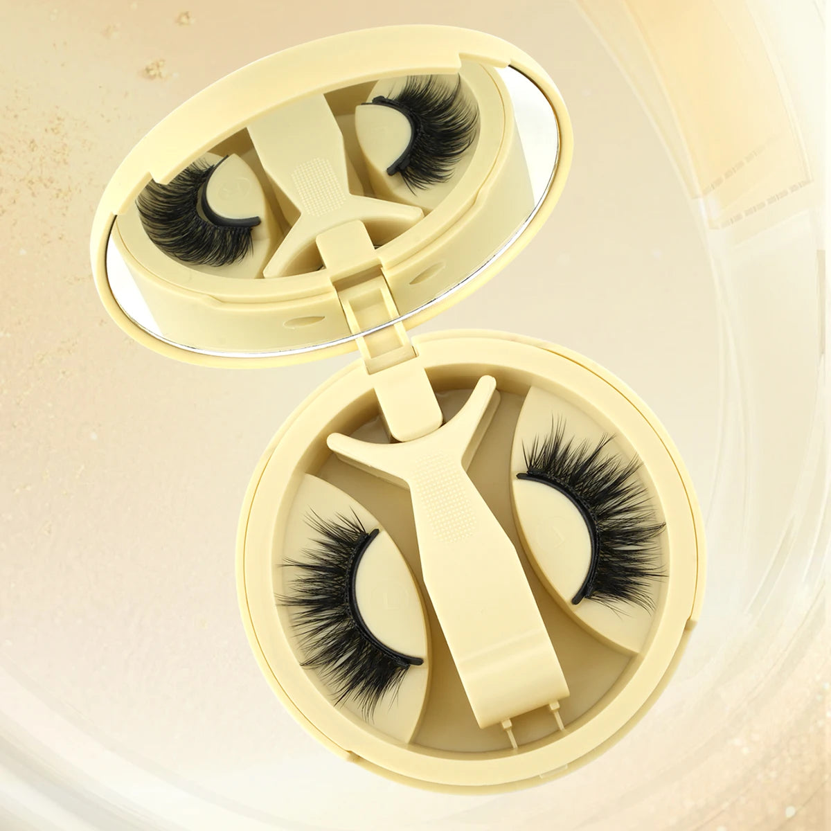 New 1 Pair Cat Eye Magnetic Eyelashes Set With Tweezers Natural Light Eyelash Extension Tools Reusable False Eyelashes Makeup HIP