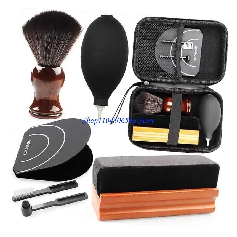 7-Piece Vinyl Record Cleaning Kit – Anti-Static Brush & Bag Record Cleaning Kit HIP