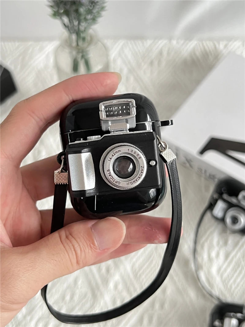 Vintage Camera AirPods Pro Case Glowing Cover & Lanyard AirPods Case Cover HIP