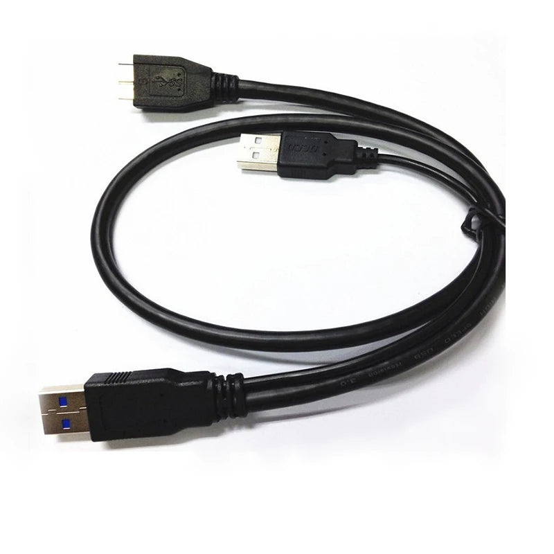 USB 3.0 to Micro B Y-Cable – HDD Power & Data Splitter USB Data Cable HIP