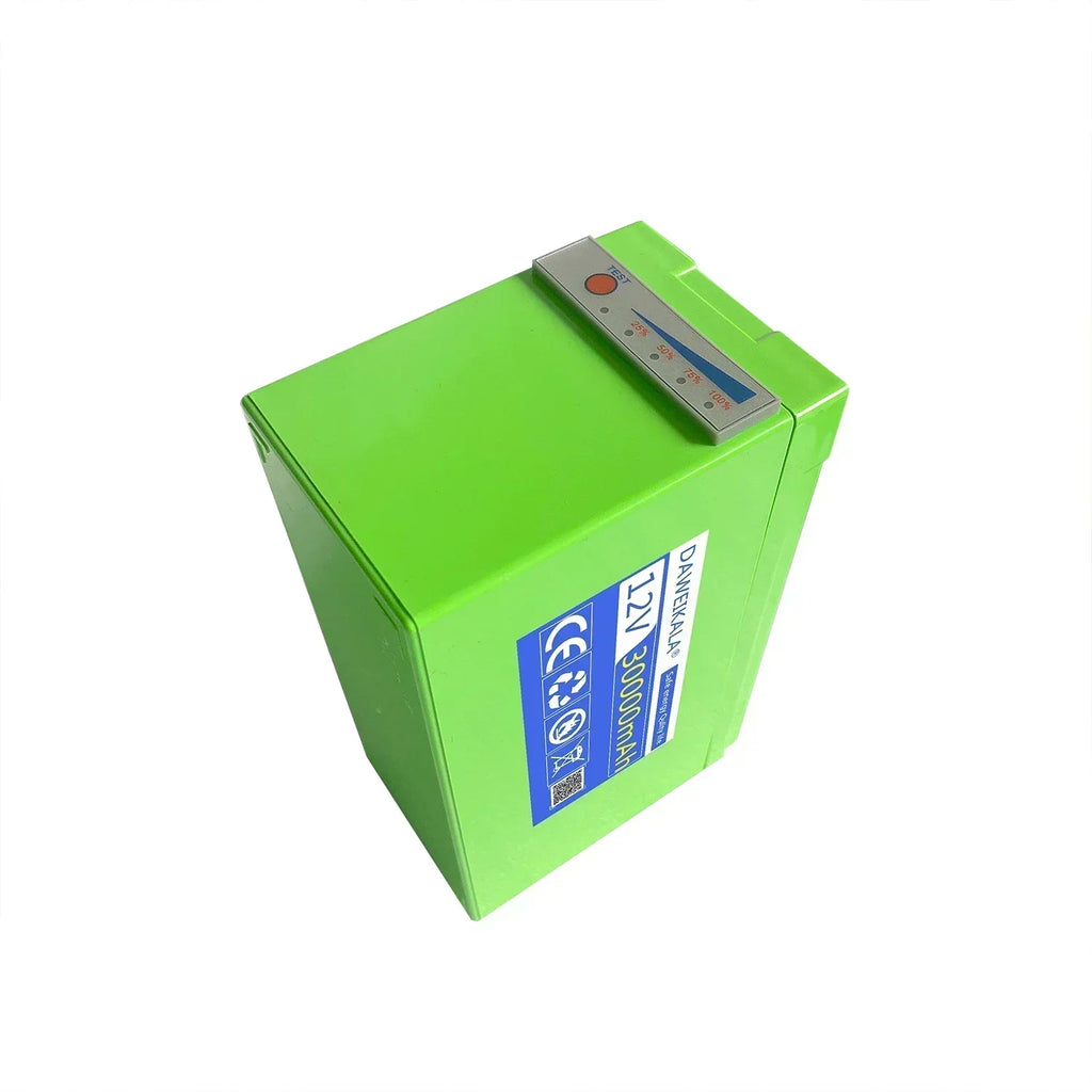 12V 30Ah Lithium Battery Pack with 30A BMS & 12.6V Charger Lithium Battery Pack HIP
