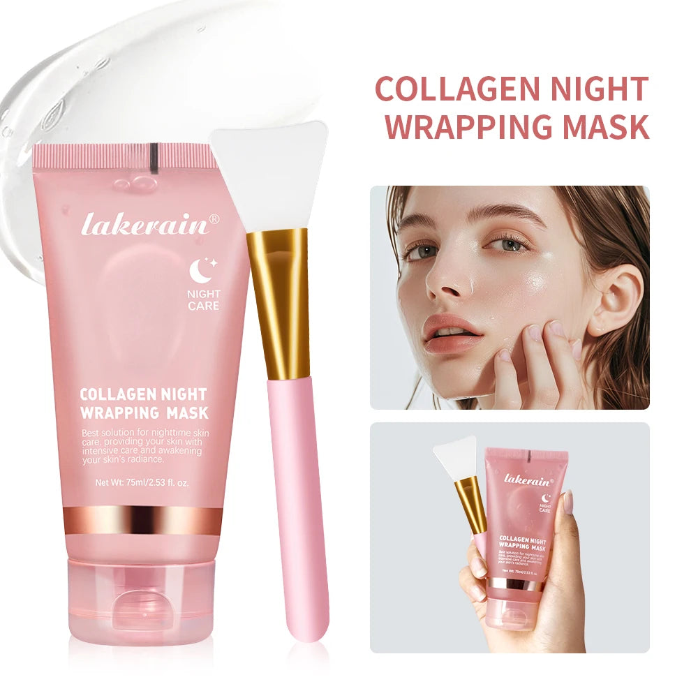 3pcs Collagen 5pcs Skin Care Set Hydrating Firming Moisturizing Jelly Cream Peel Off Facial Mask Toner Kit HIP