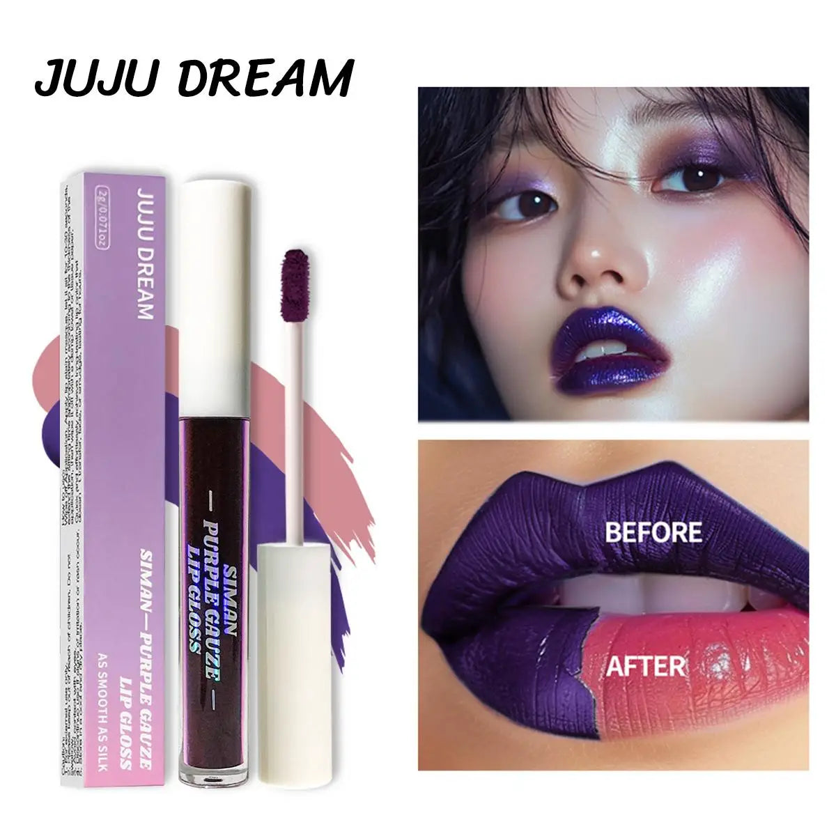 JUJU Dream Peel Off Lip Stain – Waterproof Pink Lip Set Peel Off Lip Stain HIP