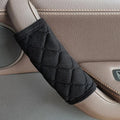 Plush Car Door Handle Covers – Protective Interior Trim (2 Pcs) Car Door Handle Cover HIP black