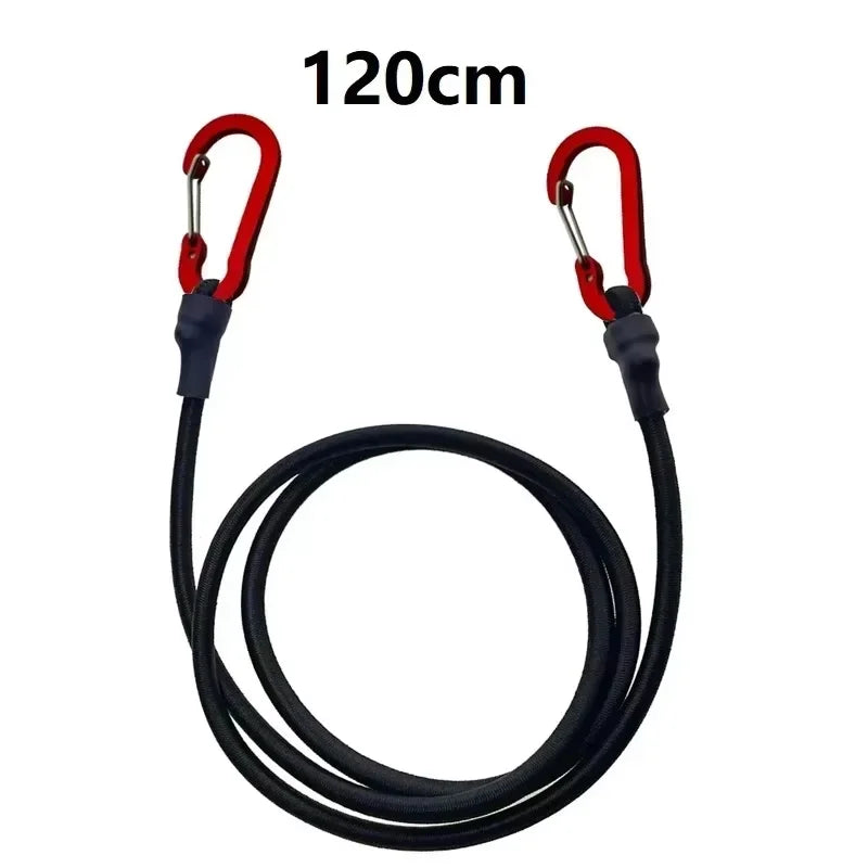 8mm Elastic Bungee Cords with Carabiners | 30–210cm Elastic Bungee Cord HIP C775-1pcs 120cm