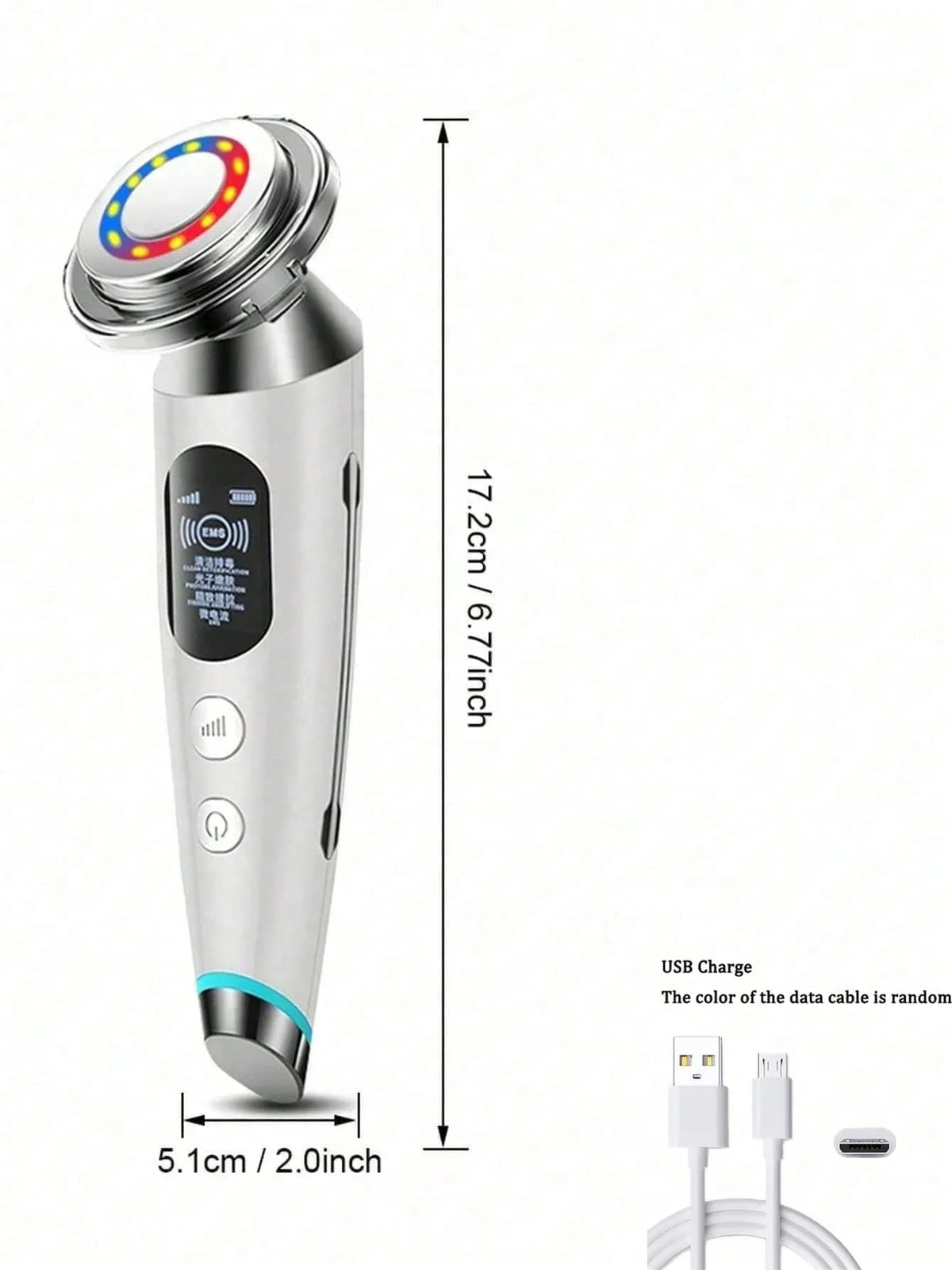 Face Lifting Massager – RF, LED Photon & Micro-Needle Device RF LED Face Massager HIP