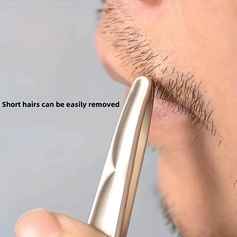 Round-Tip Stainless Steel Tweezers – Eyebrow & Facial Hair Eyebrow Tweezers HIP