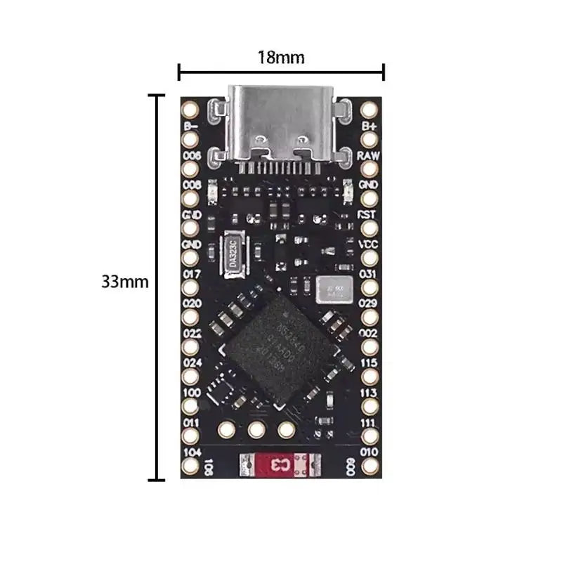 NRF52840 Bluetooth Pro Micro Dev Board – Type-C Charging Microcontroller Dev Board HIP NRF52840