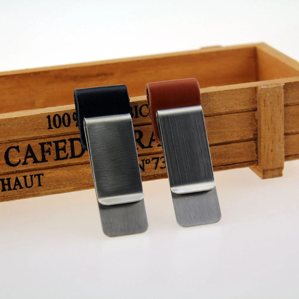 PU Leather Folder Clip Pen Holder – Office Organizer Desk Pen Organizer HIP