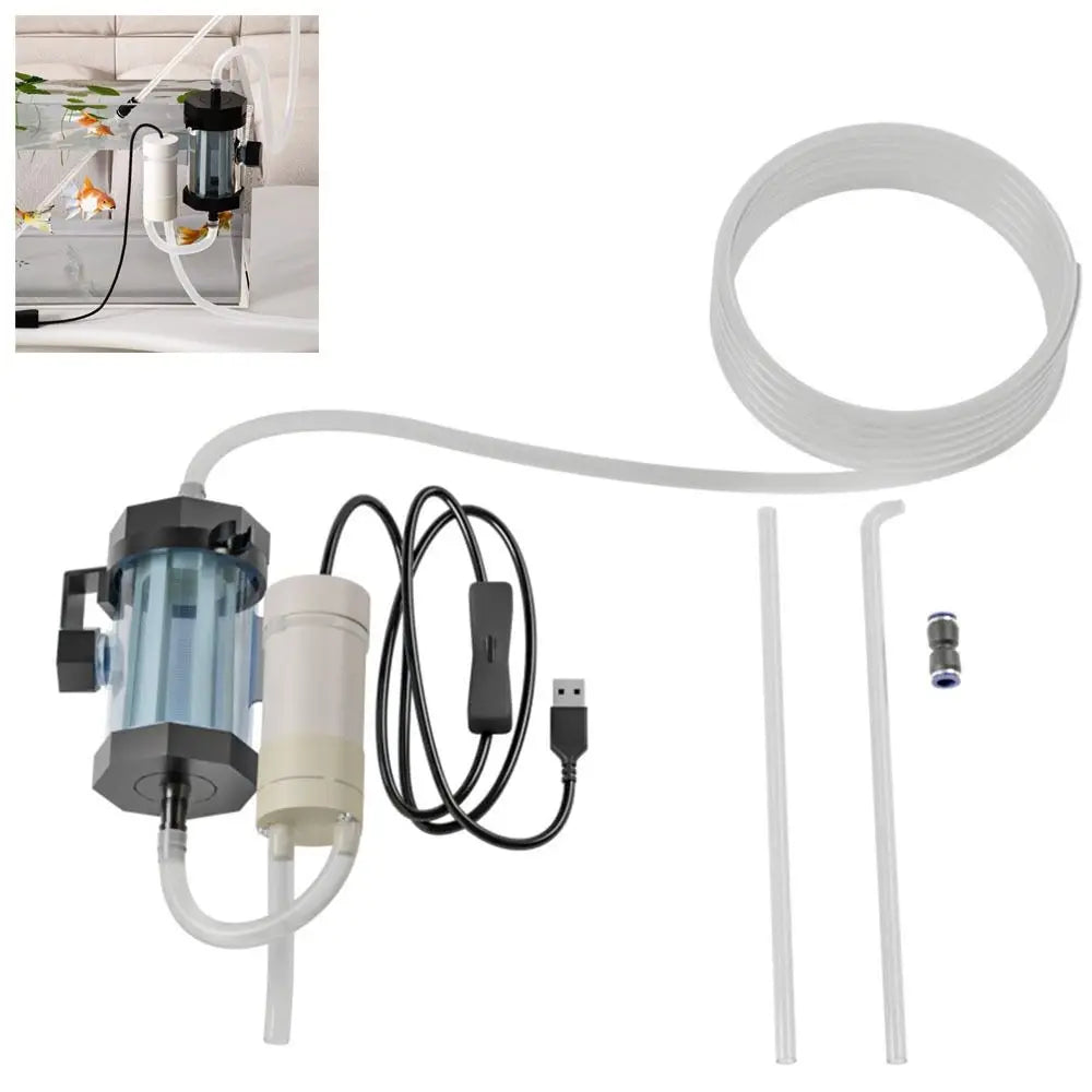 280GPH USB Aquarium Water Changer & Vacuum Gravel Cleaner Aquarium Water Changer HIP
