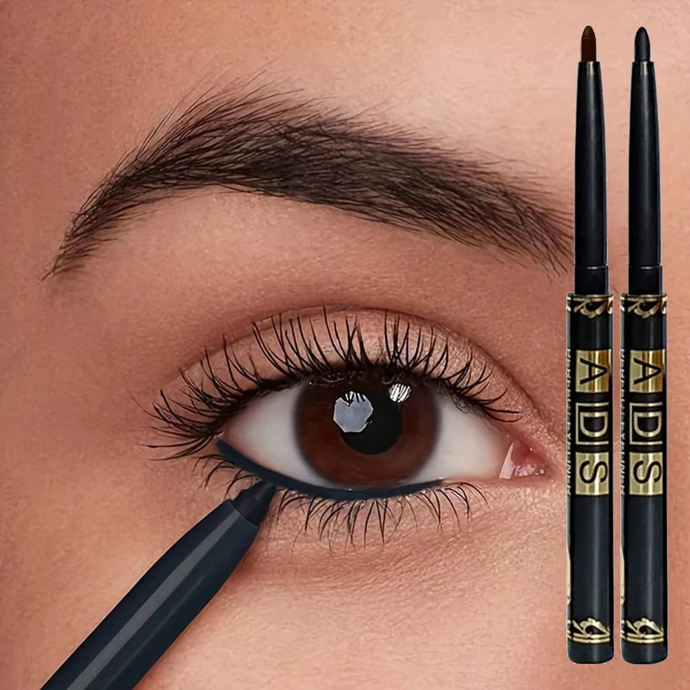 3Pcs Waterproof & Sweat-Proof Black Eyeliner Pencil - Long-LastingSmudge-Proof for Bold Eye Makeup, Easy Glide Formula for Perfe HIP 2Pc Mixed