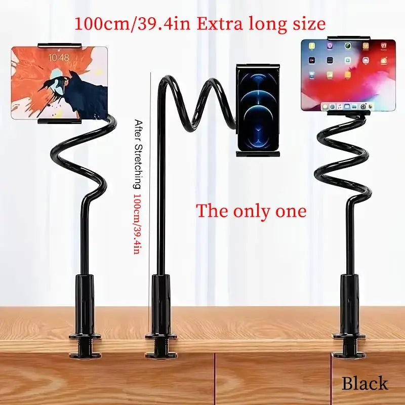Gooseneck Tablet & Phone Holder – Flexible 360° Clip Bed Stand Tablet Phone Stand HIP