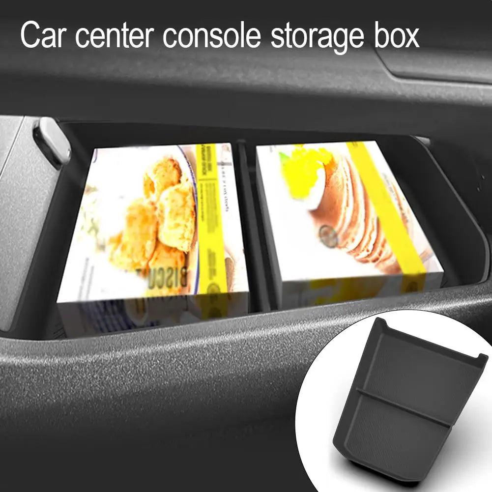 Center Console Lower Storage Box For Toyota BZ4X 2026 RHD Anti-Slip TPE Organizer Tray Right Hand Drive Car Interior Accessory HIP
