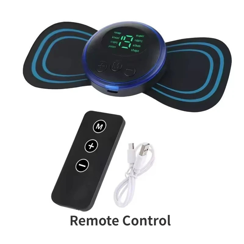 RUZOFO EMS Neck & Body Massager – 8 Modes, 19 Levels EMS Body Massager HIP C564-remote control