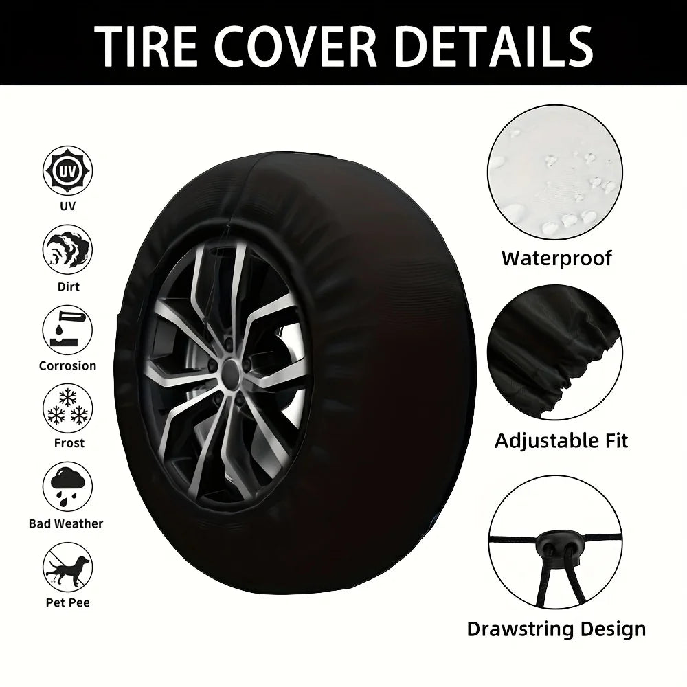 Tropical Palm Tree Sunset Spare Tire Cover – Waterproof Spare Tire Cover HIP