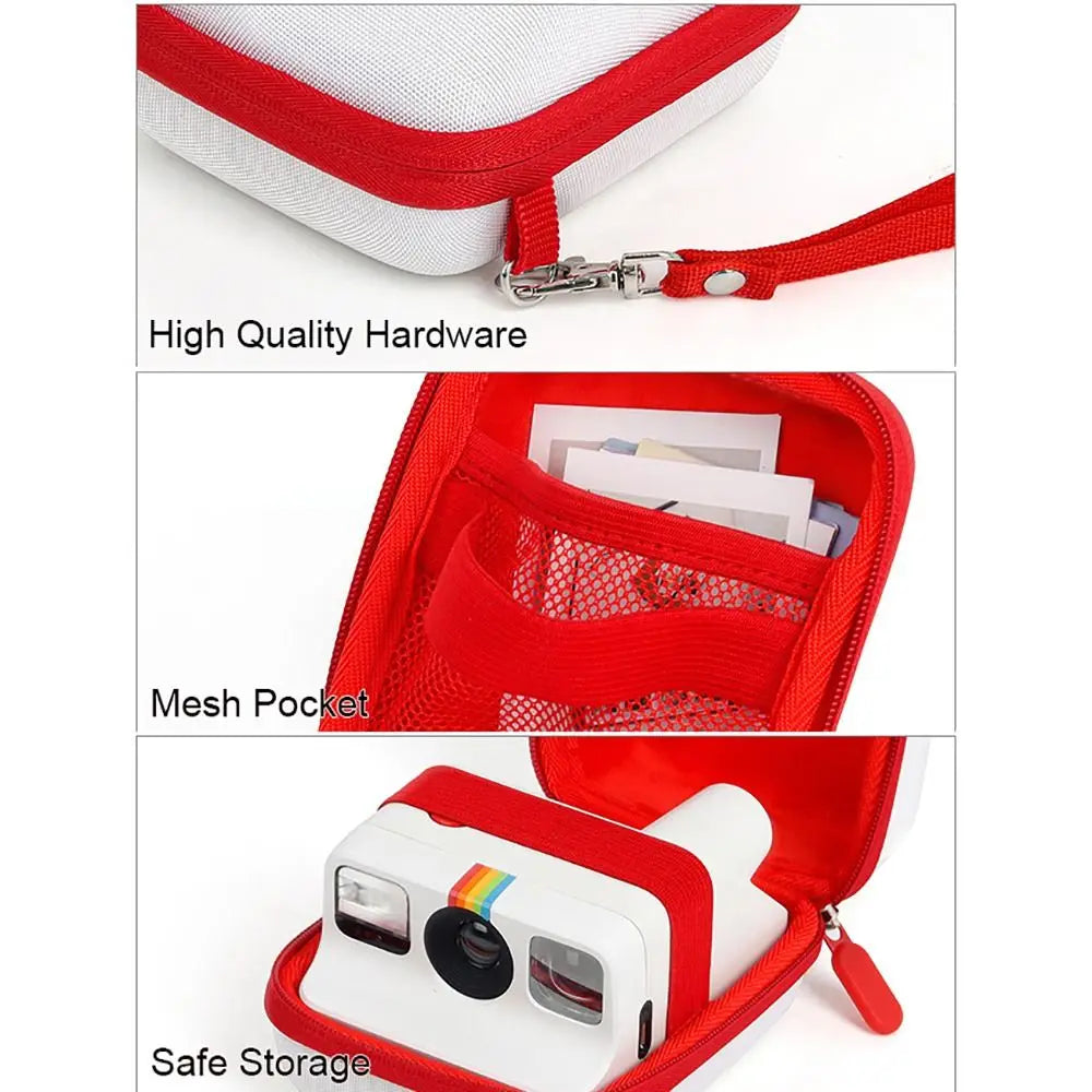 EVA Hard Shockproof Instant Camera Case with Lanyard – Polaroid Go Camera Carrying Case HIP