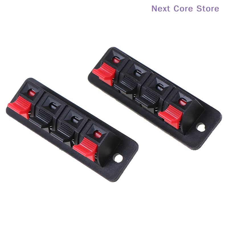 2-Pack 4-Position Spring Clip Speaker Terminal Connectors Speaker Terminal Connector HIP