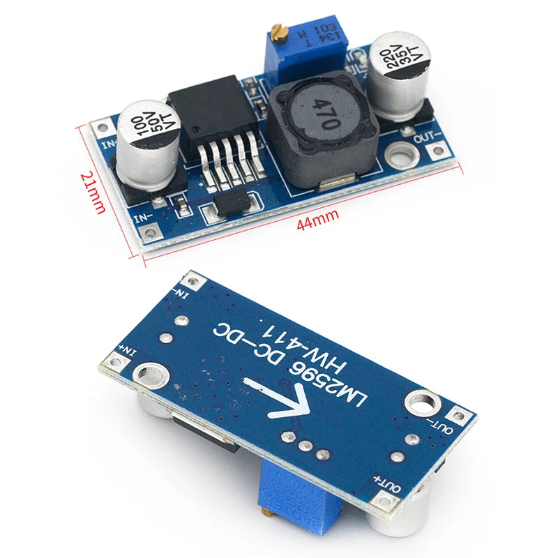 DC-DC Adjustable Step-Down Converter Module – LM2596 Voltage Converter Module HIP One Size