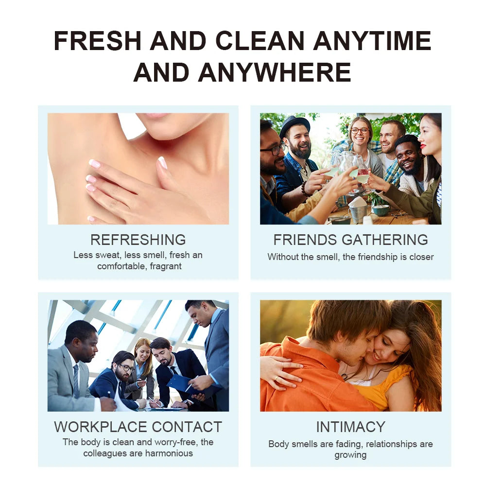 Perfume Cream Whole Body Deodoran 72 Hour Odor Control Long Lasting Fragrance Cream Dating Aroma Cooling armpit HIP