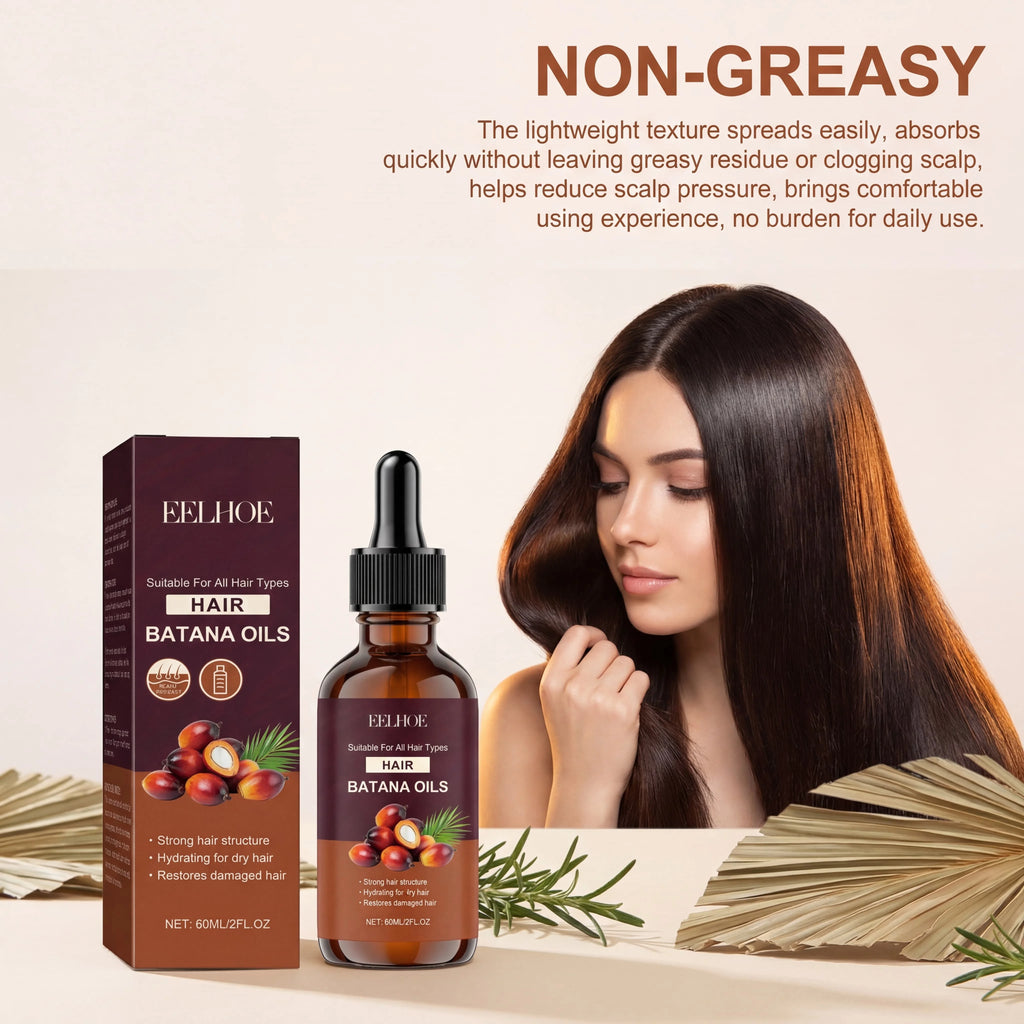 Batana & Rosemary Hair Oil Serum – Frizz Control, 60ml Hair Oil Serum HIP