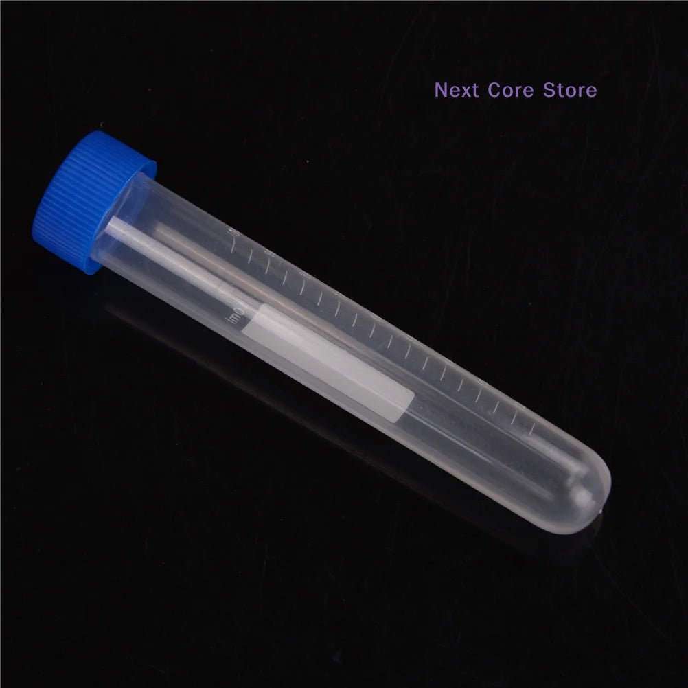 10-Pack 10ml Plastic Centrifuge Tubes – Self-Standing Screw Cap Lab Storage Tubes HIP