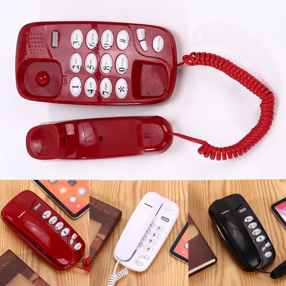 Corded Landline Phone – Caller ID, Large Buttons, Wall Mount Corded Telephone HIP