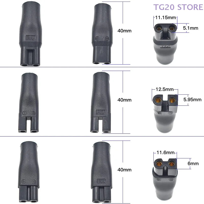 8-Pack 5V USB Replacement Charger Cable for Shavers & Clippers USB Charger Adapter HIP
