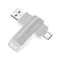 2-in-1 USB Type-C Flash Drive OTG | 8GB–128GB Pen Drive USB OTG Flash Drive HIP Silve 64 GB