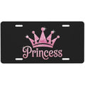 Princess Crown Sparkle Aluminum License Plate – Car Decor Decorative License Plate HIP 1