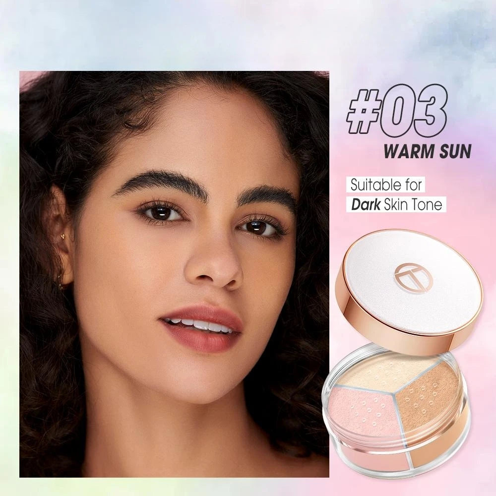 O.TWO.O 3-Color Loose Setting Powder – Matte Oil Control Loose Setting Powder HIP 03 warm sun