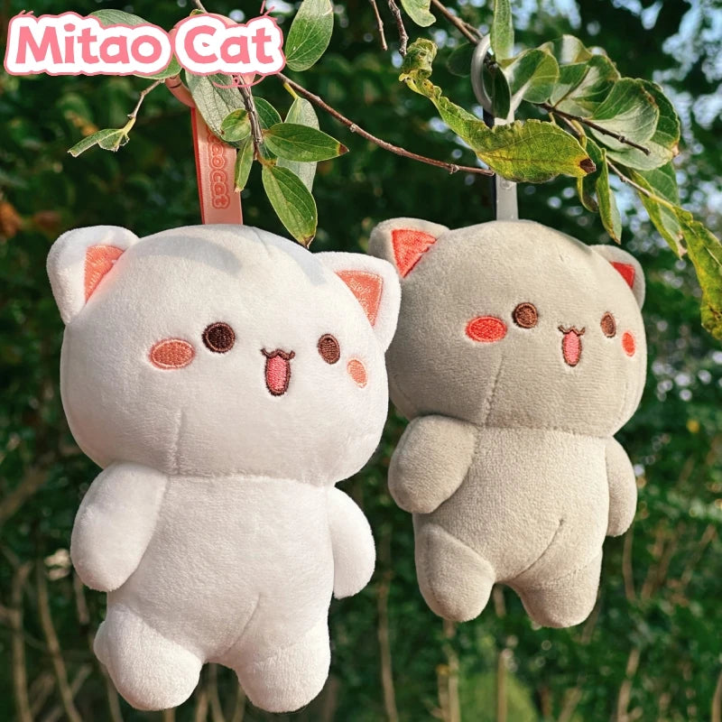 Mitao Cat & Hui Hui Plush Keychain Pendant Dolls – Mini Set Plush Keychain Pendant HIP