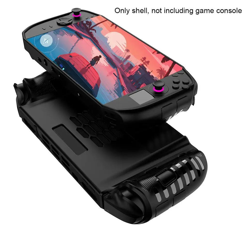 For Legion Go 2 TPU Soft Protective Case Anti-Scratch Handle Game Console Protective Cover With Kickstand Ergonomic Grip HIP A