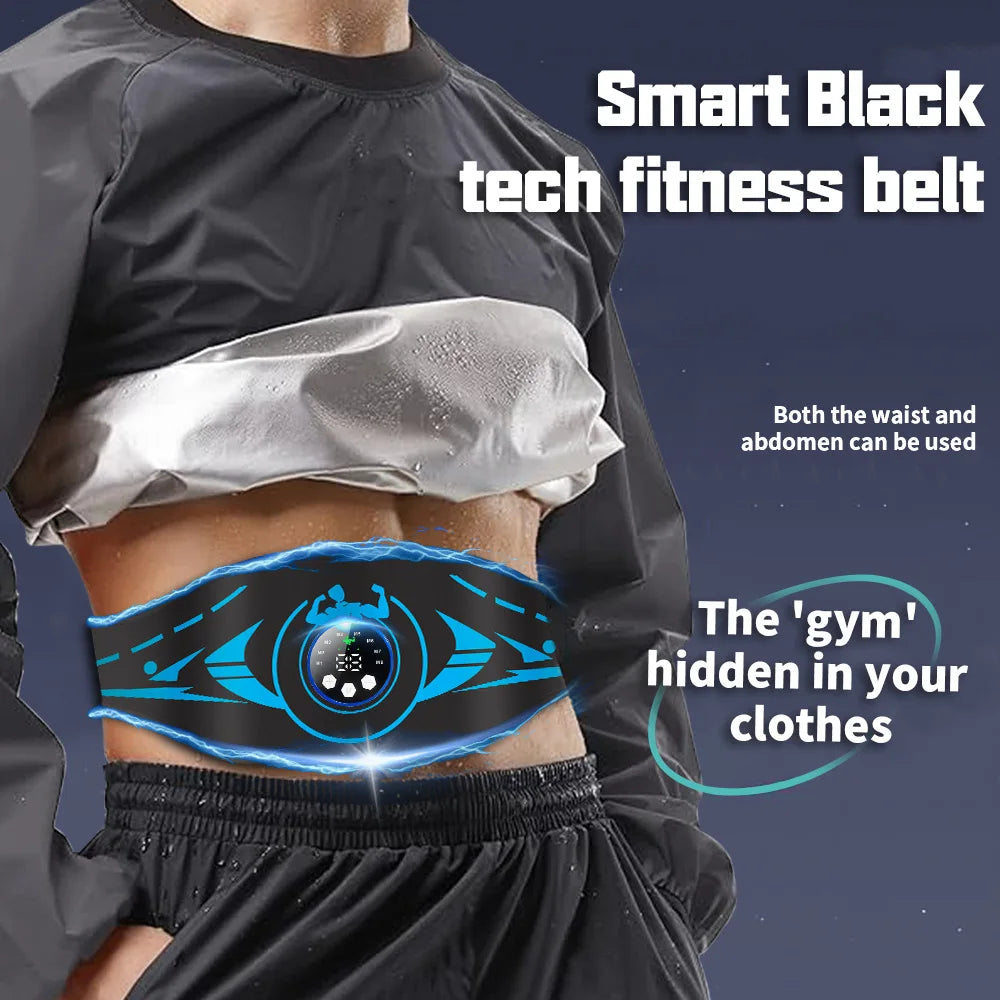 CAMMUO EMS Abdominal Toning Belt – USB Muscle Stimulator EMS Toning Belt HIP