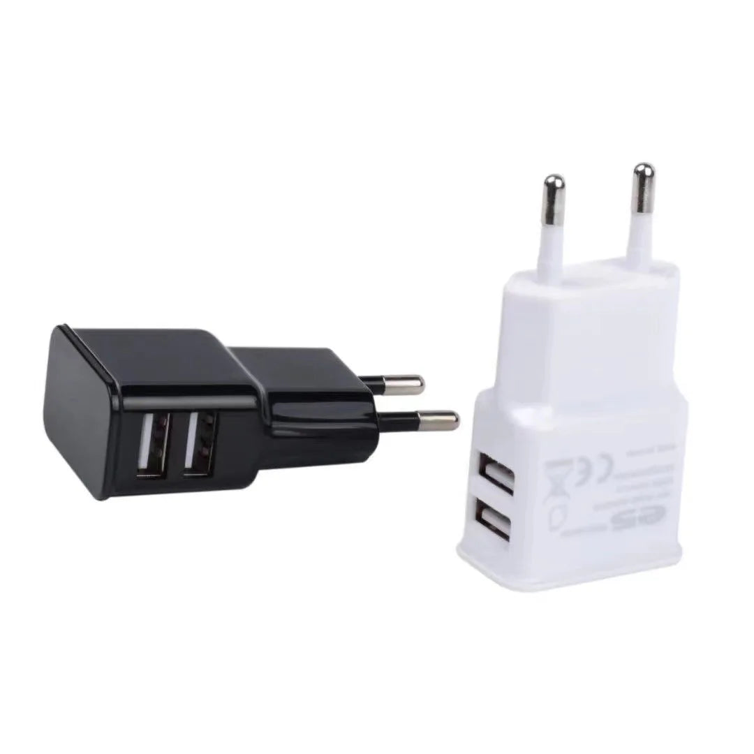Dual USB Wall Charger 5V 2A – US & EU Travel Adapter USB Wall Charger HIP