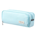 Large 3-Compartment Pencil Case – Oxford Fabric Pen Bag Pencil Case HIP Blue
