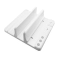 Adjustable Dual Slot Vertical Laptop & Tablet Stand | Space Saver Laptop Stand HIP White-Single slot