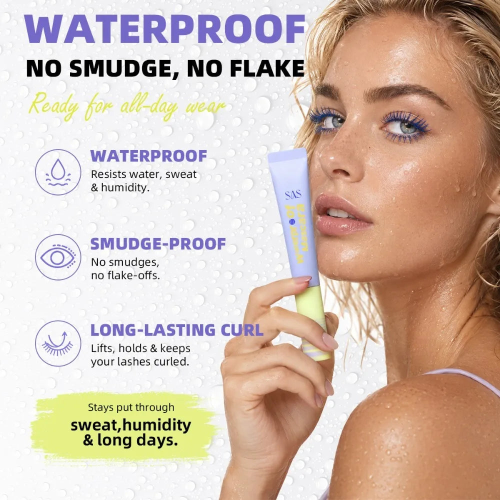 Colored Mascara Waterproof Smudge Resistant Long Lasting Purple Blue Brown Mascara Slender Curling Extended Eye Lashes Makeup HIP