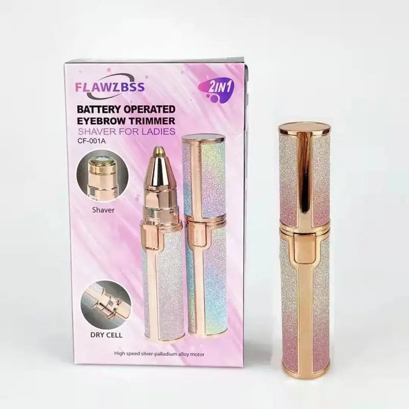 2-in-1 Rechargeable Facial Hair Remover & Eyebrow Shaver LED Facial Hair Remover HIP B Style